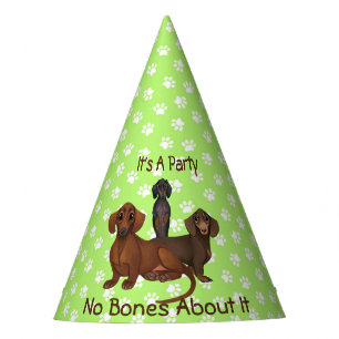 Lime Green Dachshund Party Hat