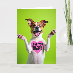 Lime Green Dog Affection Card