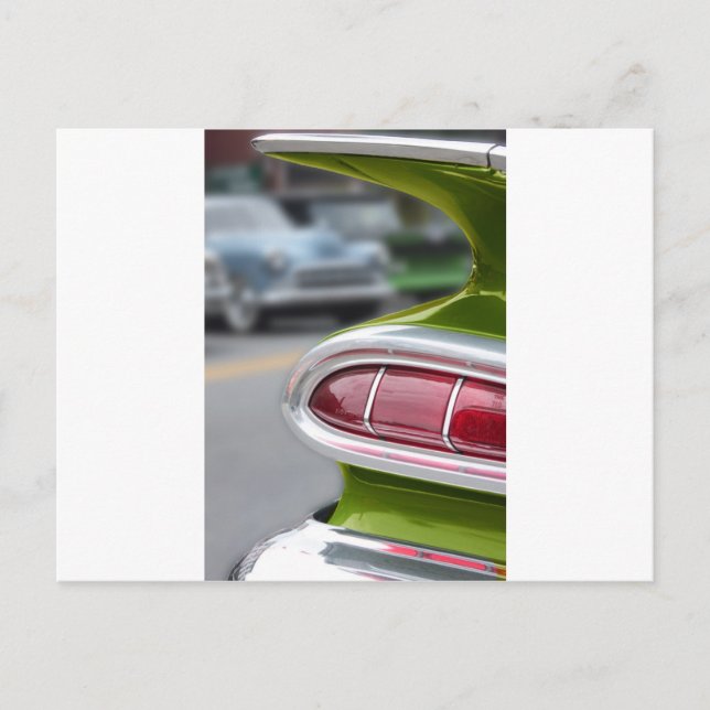 Lime Green Fin Postcard (Front)