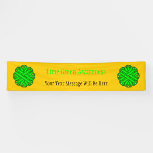 Lime Green Flower Ribbon by Kenneth Yoncich Banner