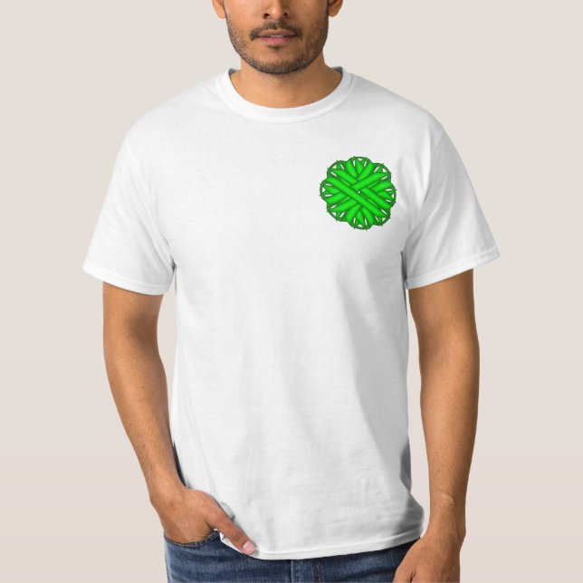 Lime Green Flower Ribbon T-Shirt (Front)