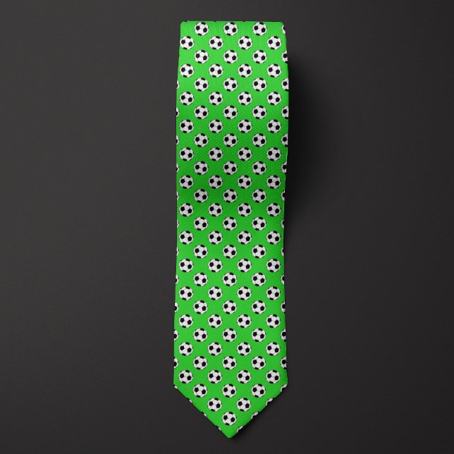 Lime Green Futbol Soccer Ball Tie (Creator Uploaded)