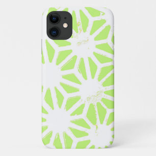 Lime green geometric pattern Case-Mate iPhone case