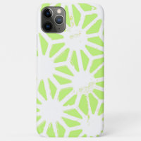 Lime green geometric pattern
