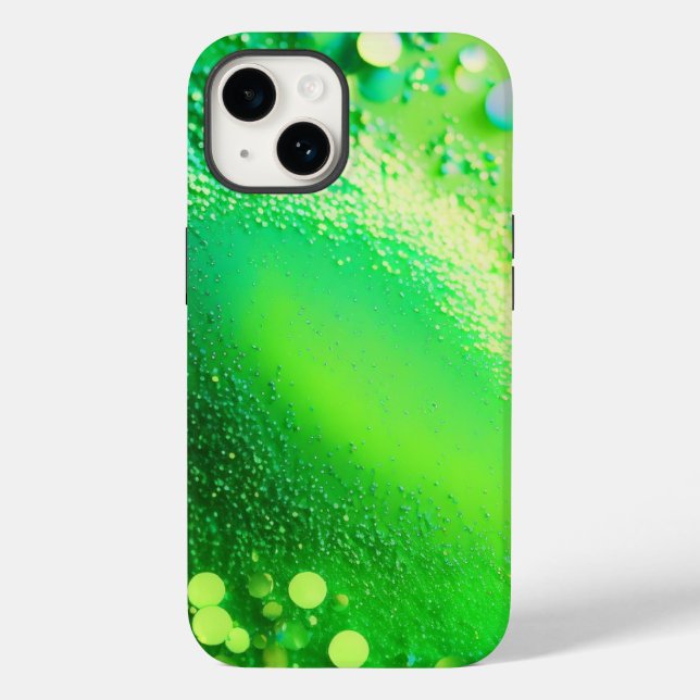 Lime Green Glitter iPhone Mate Tough Case (Back)
