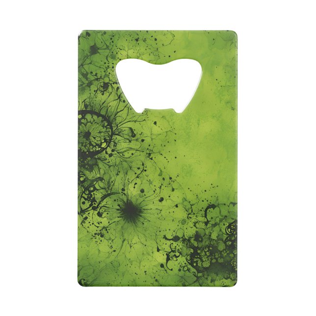 Lime Green Grunge with Black Accents (Front)