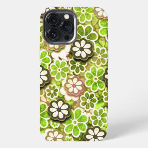 Lime Green Hippie iPhone 60s Hippie iPhone 13 Pro Max Case