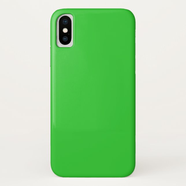 Lime Green iPhone XS Case (Back)
