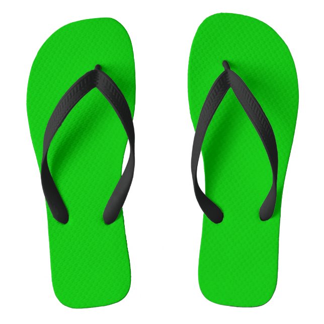 Lime Green Jandals (Footbed)