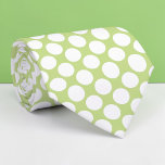 Lime Green Jumbo Polka Dots Custom Necktie<br><div class="desc">Make a bold statement with this custom necktie featuring vibrant jumbo polka dots. Perfect for adding a touch of playful elegance to any outfit, this necktie is a unique and eye-catching accessory that’s sure to turn heads. Whether you’re dressing up for a special occasion or adding some personality to your...</div>