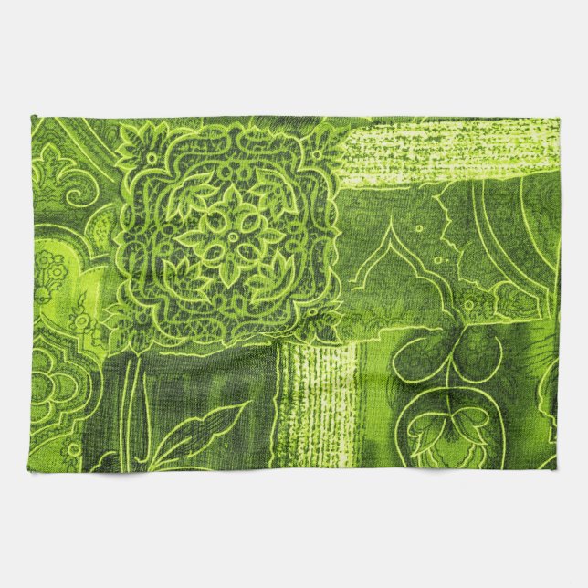 Lime Green Kitchen Towels (Horizontal)