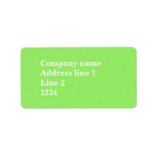 Lime green label