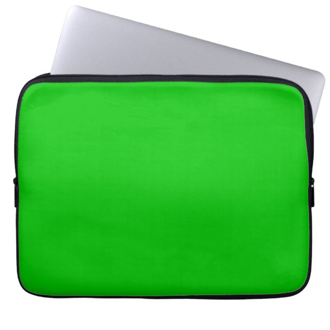 Lime Green Laptop Sleeve (Front)