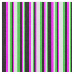 Lime Green, Lavender, Fuchsia, and Black Coloured Fabric
