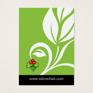 Lime green Leaf Salon Spa Gift Card Xmas