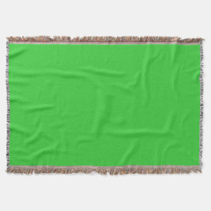 Lime Green Modern Colour Matched Throw Blanket