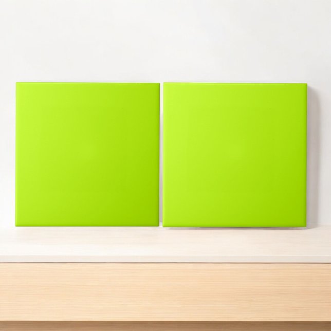 Lime Green Monochrome Minimalist Spring & Summer Tile (Creator Uploaded)