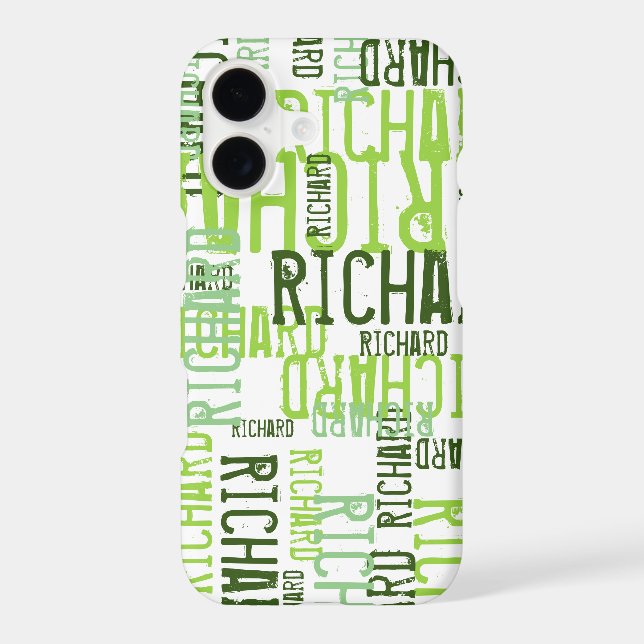 lime green name typography   (Back)