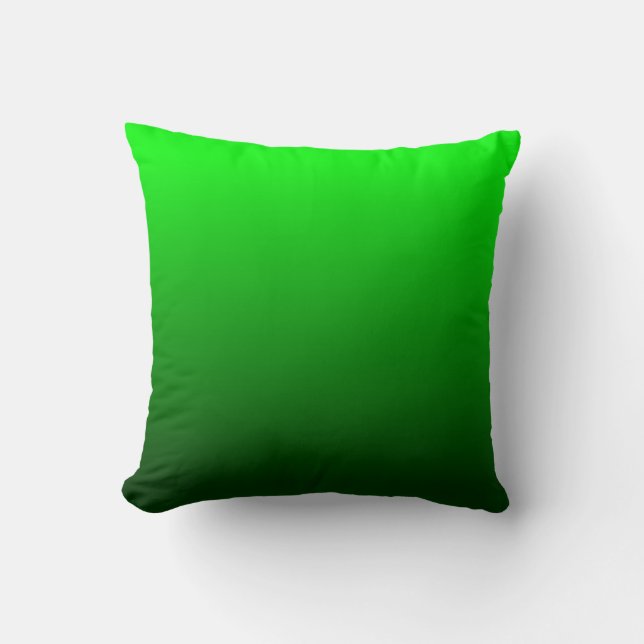 Lime Green Ombre Cushion (Front)