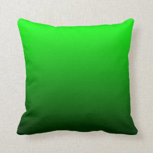 Lime Green Ombre Cushion