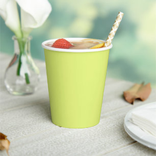 Lime Green Paper Cups