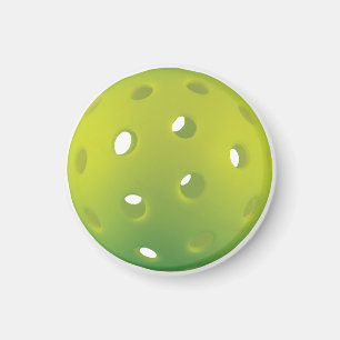 Lime green pickleball magnet