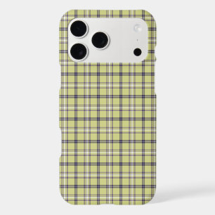 Lime Green Plaid Classic Pattern Retro iPhone Case