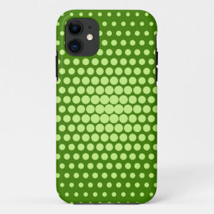 Lime Green Polka Dots iPhone 11 Case