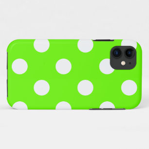 Lime green polka dots for the spring Case-Mate  Case-Mate iPhone Case