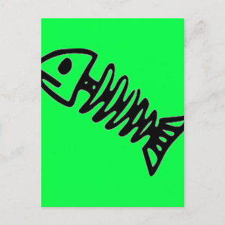 lime green postcard