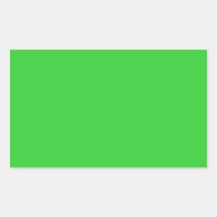 Lime Green Rectangle Sticker