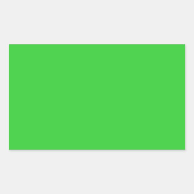 Lime Green Rectangle Sticker (Front)