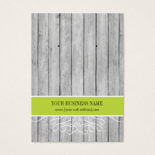 Lime Green Rustic Wood Custom Earring Card