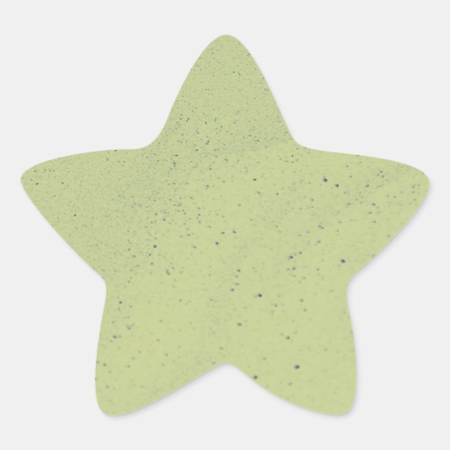 Lime Green Sand Star Sticker (Front)