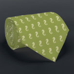 Lime Green Seahorse Pattern Tie<br><div class="desc">Lime Green Seahorse Pattern Tie</div>