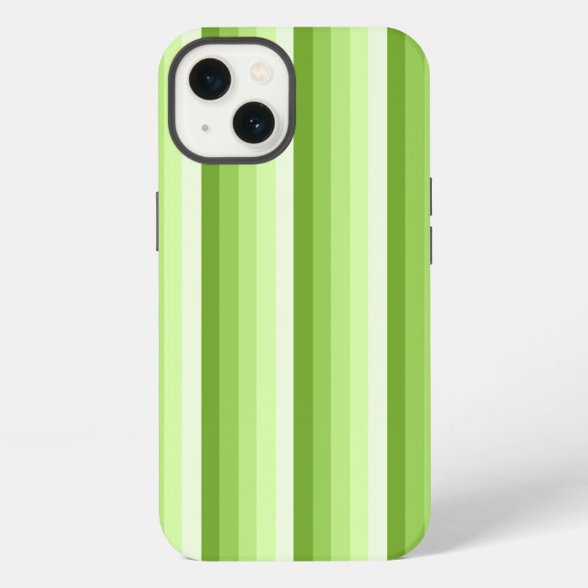 Lime green shadow stripes Case-Mate iPhone case (Back)