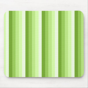 Lime green shadow stripes mouse pad