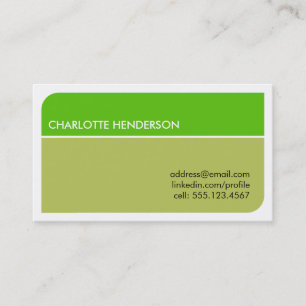 Lime green smart student employment resume card