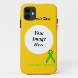 Lime Green Standard Ribbon by Kenneth Yoncich Case-Mate iPhone Case