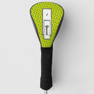 Lime Green Standard Ribbon by Kenneth Yoncich Golf Head Cover