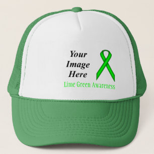 Lime Green Standard Ribbon by Kenneth Yoncich Trucker Hat