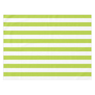 Lime Green Stripes Tablecloth
