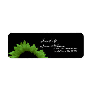 Lime Green Sunflower Wedding
