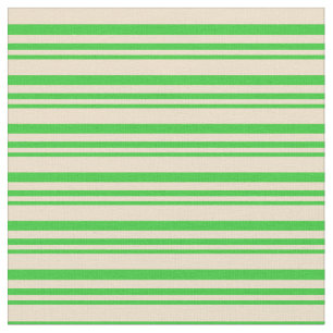 Lime Green & Tan Lines Fabric
