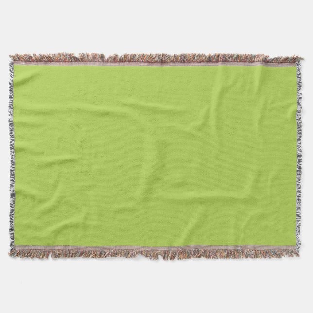 Lime Green Throw Blanket (Front)
