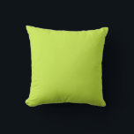 Lime Green Throw Pillow 16" x 16"<br><div class="desc">This is for the pillow lovers. Cool!</div>