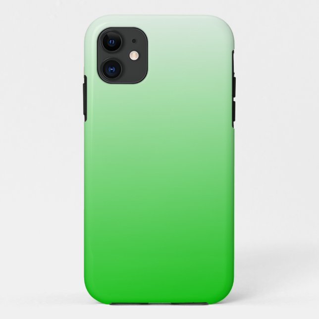 lime green to white gradient #00cc00 Case-Mate iPh iPhone Case (Back)