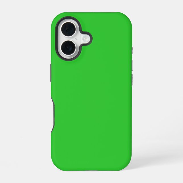 Lime Green Tough iPhone 16 Case (Back)
