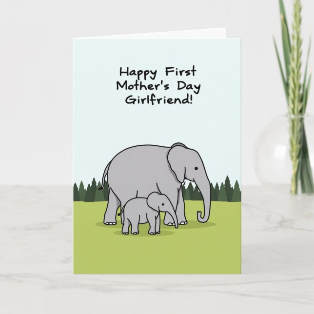 Lime Green Tree Card (Front)