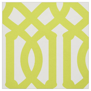 Lime Green Trellis Large Scale Fabric